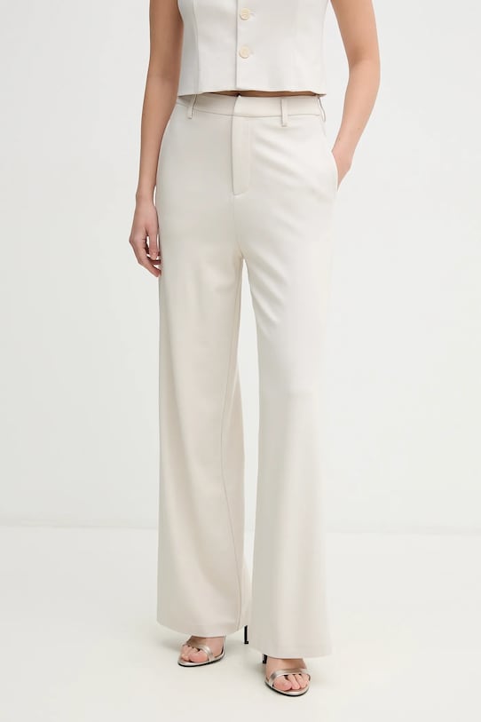 Calvin Klein Jeans nadrág elasztánnal bézs J20J225334