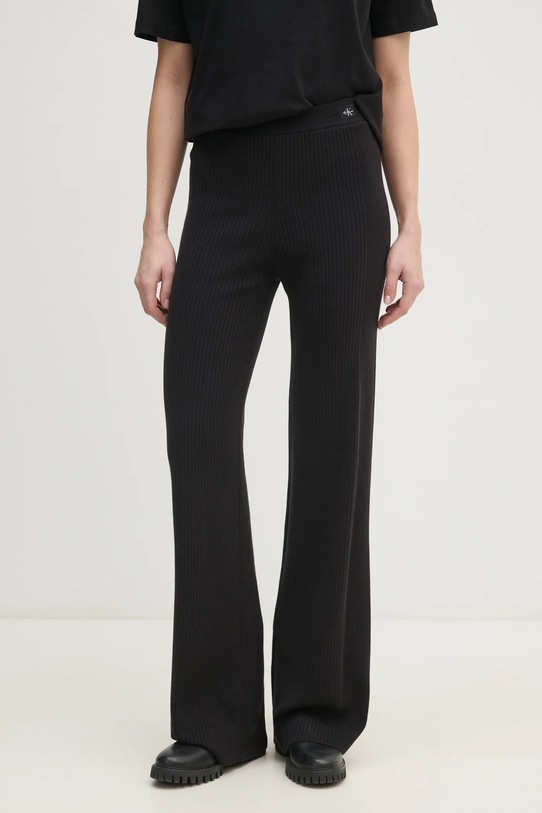 Calvin Klein Jeans pantaloni drept negru J20J225336