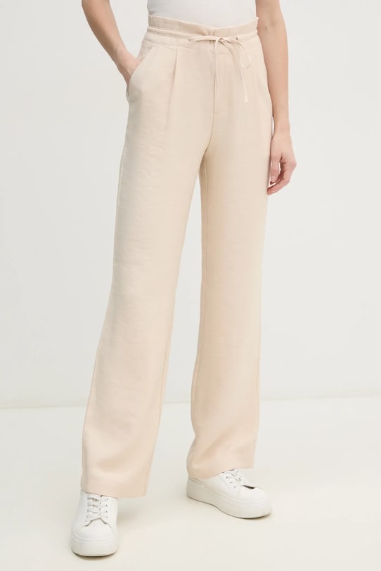 Штани Calvin Klein Jeans тканина бежевий J20J225339