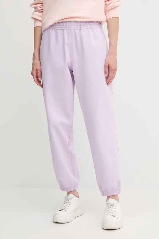 Παντελόνι φόρμας Calvin Klein Jeans μωβ LV047B235G
