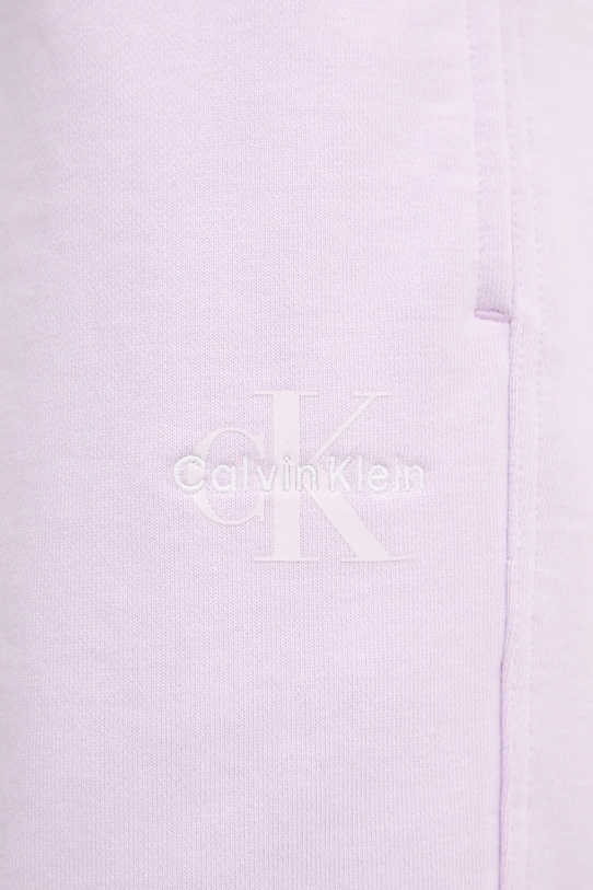 Παντελόνι φόρμας Calvin Klein Jeans μωβ LV047B235G