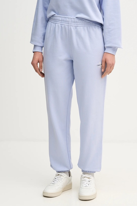 Calvin Klein Jeans spodnie dresowe niebieski LV047B235G