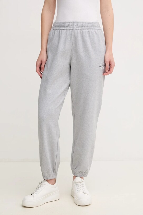 Спортивные штаны Calvin Klein Jeans трикотаж серый LV047B235G