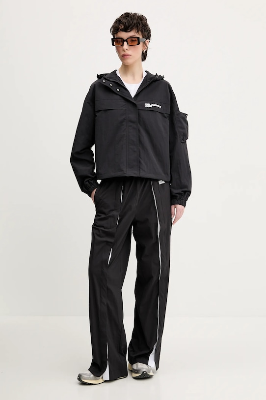 Karl Lagerfeld Jeans nadrág A2W10024 fekete SS25