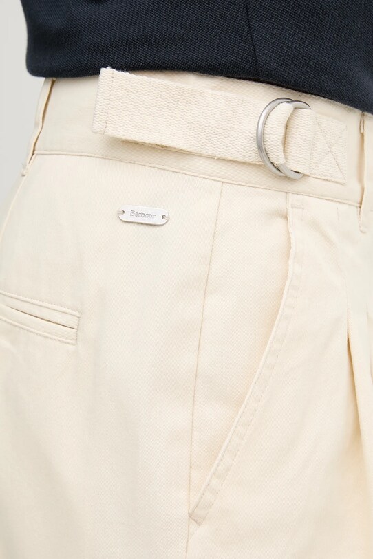 Bavlněné kalhoty Barbour Amber béžová LTR0373CR31