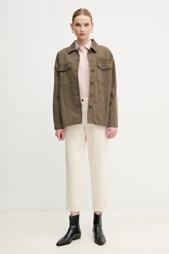 Kalhoty Barbour LTR0388WH51 béžová SS25