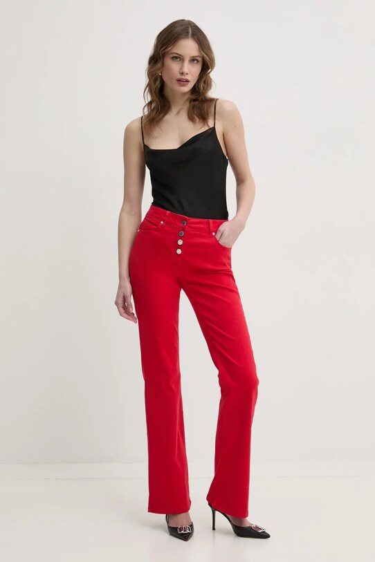 Kalhoty Morgan PEMAK PEMAK červená SS25