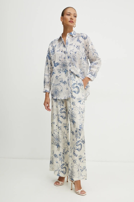 Nohavice Fracomina FJ25SV3004W451N4 béžová SS25