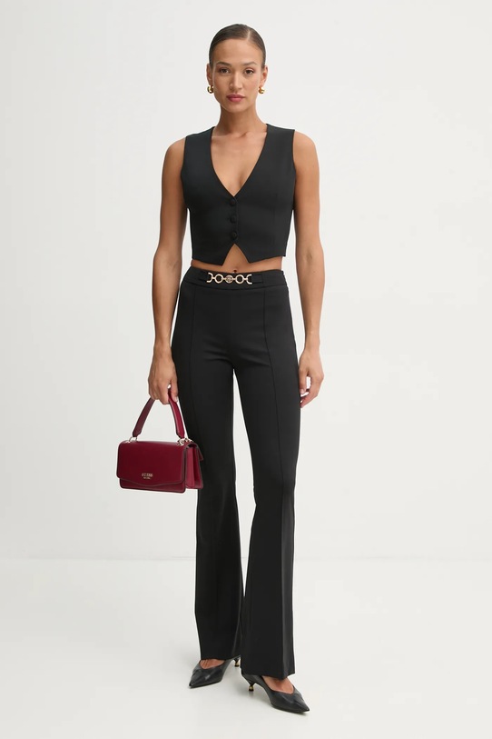 Fracomina pantaloni FR25SVA006W51501 negru SS25