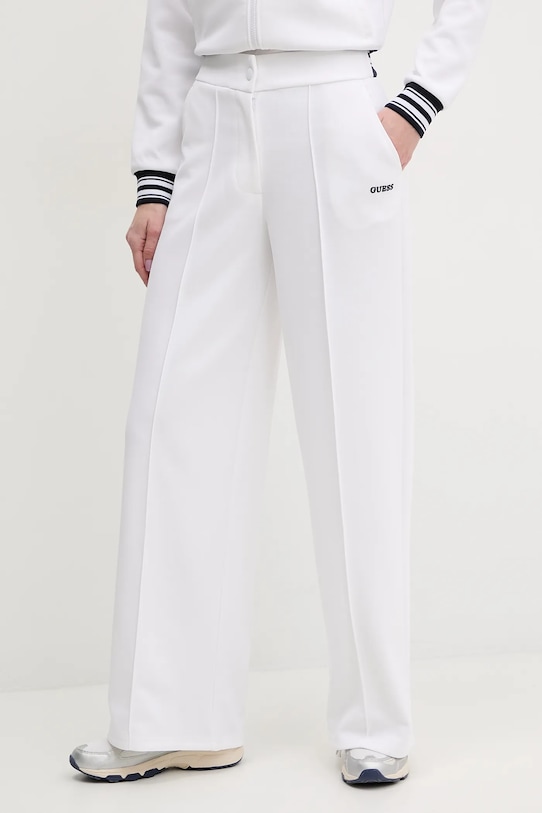 Guess melegítőnadrág AMARYLLIS elasztánnal fehér V5GB02.KCYF2