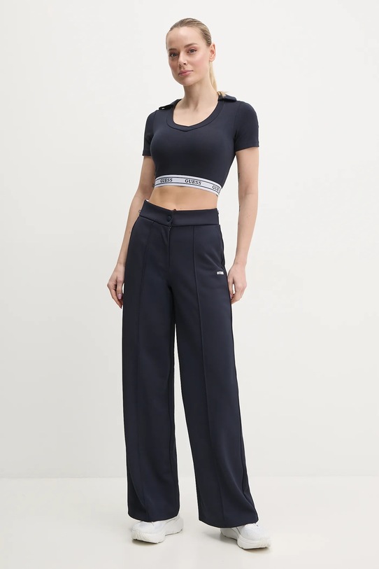 Guess spodnie dresowe AMARYLLIS V5GB02.KCYF2 granatowy SS25