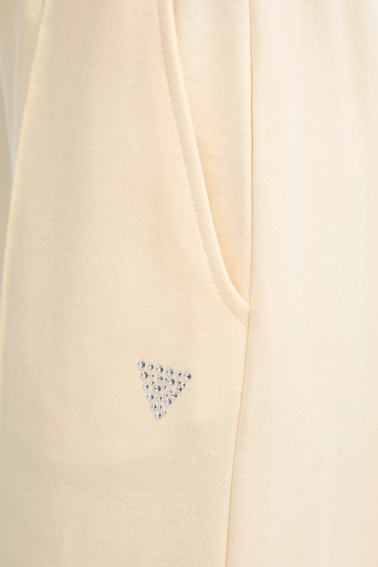 Guess pantaloni de trening din bumbac PRIMULA galben V5GB07.KCRP0