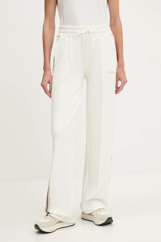 Tepláky Guess YARROW pletenina béžová V5GB12.KCRU2