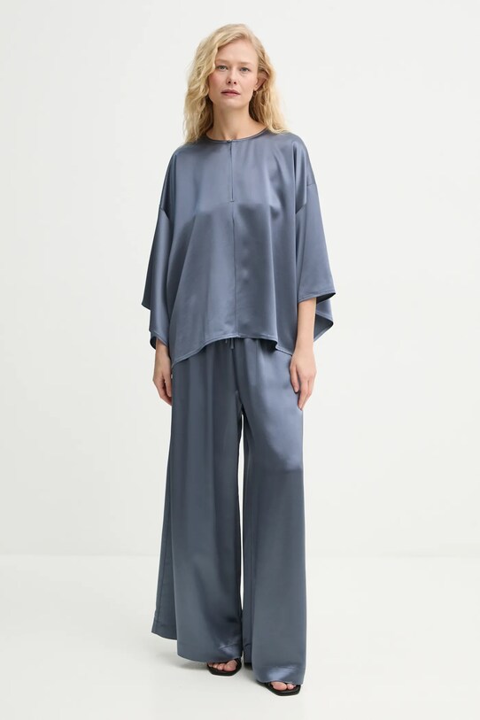 By Malene Birger pantaloni CLORELLA 103309 albastru SS25