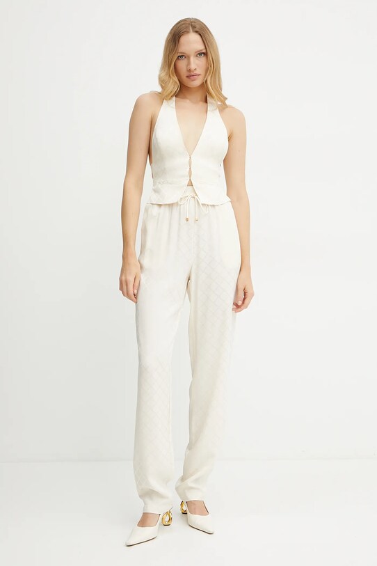 Elisabetta Franchi pantaloni PA09152E2 bej SS25