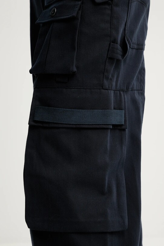 G-Star pantaloni din lână bleumarin D26034.D401