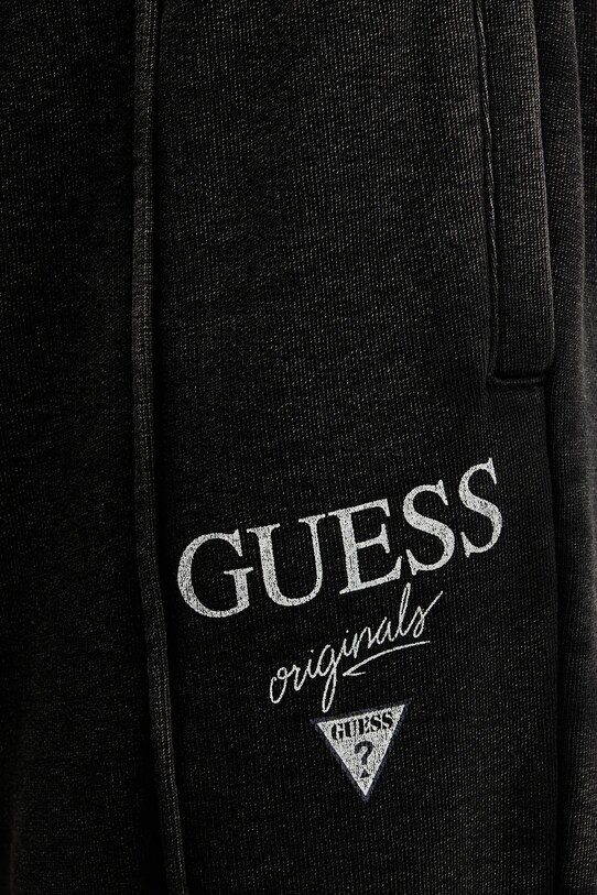 Guess Originals spodnie bawełniane czarny M5GB60.KCPR1