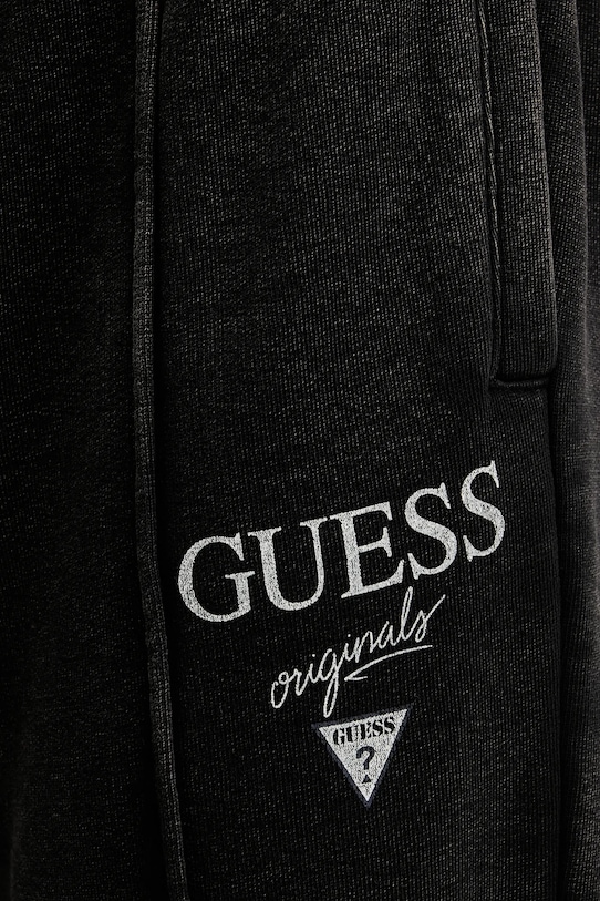 Бавовняні штани Guess Originals чорний M5GB60.KCPR1