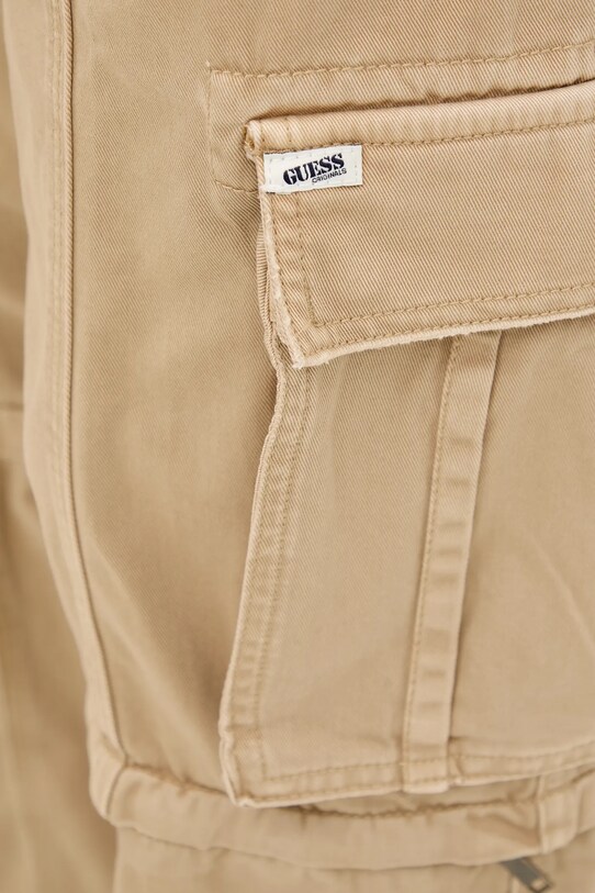 Guess Originals pantaloni de bumbac verde W5GA2I.WGCVA