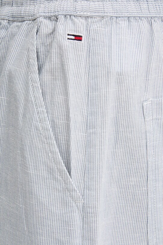 Tommy Jeans nadrág vászonkeverékből kék DW0DW20352