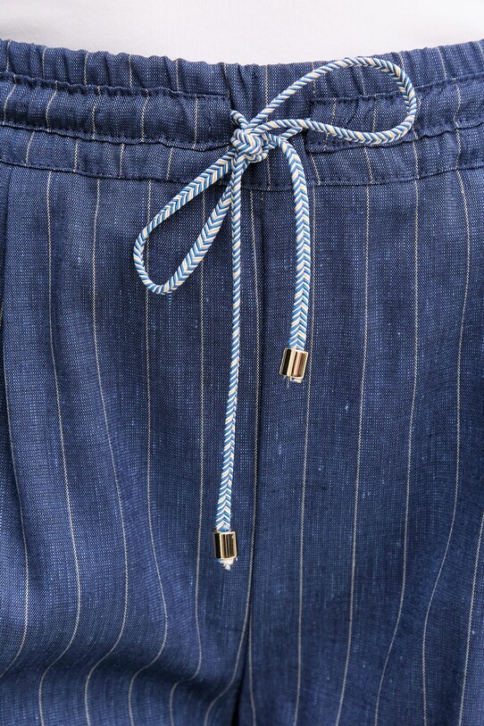 La Petite Française pantaloni scurți din amestec de in SOLANGE bleumarin PFSOLANGE