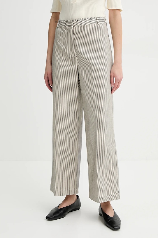 Sessun pantaloni de bumbac drept negru 25207025