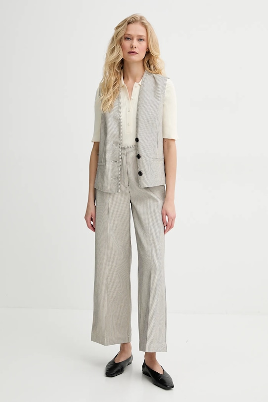 Sessun pantaloni de bumbac 25207025 negru SS25