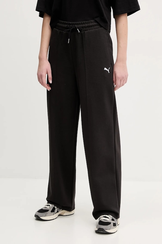 Puma pantaloni della tuta maglia nero 629774