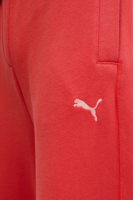 Puma spodnie dresowe bawełniane czerwony 629779