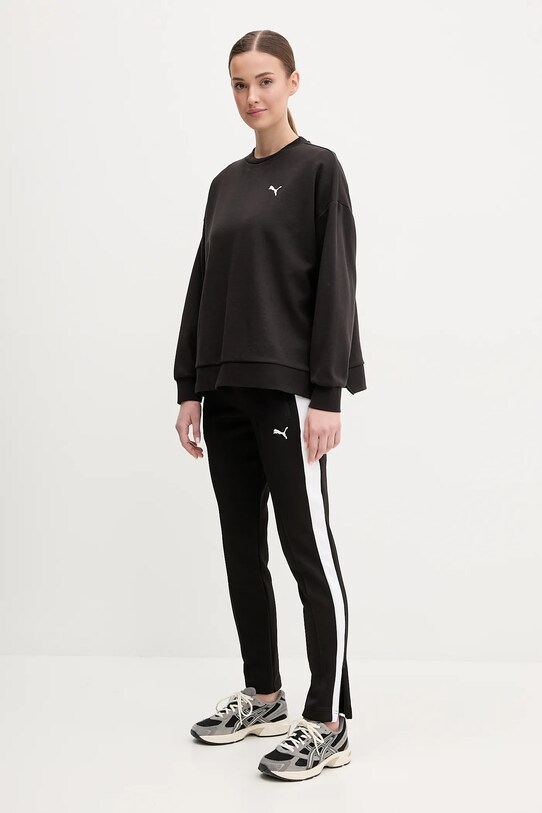 Puma pantaloni de trening 629798 negru SS25