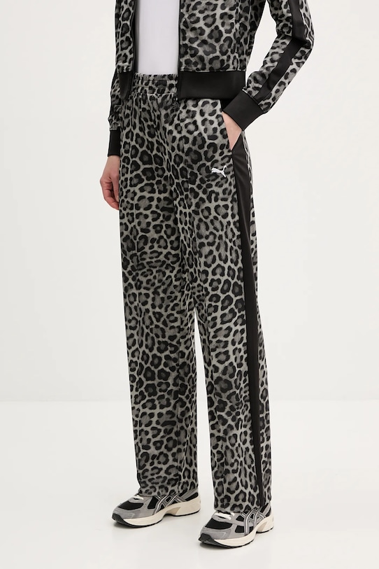 Puma pantaloni de trening tricotaj gri 632343