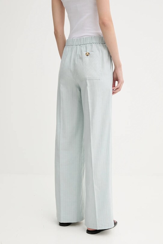 Abbigliamento PS Paul Smith pantaloni in lino misto W2R.349T.P31282 blu