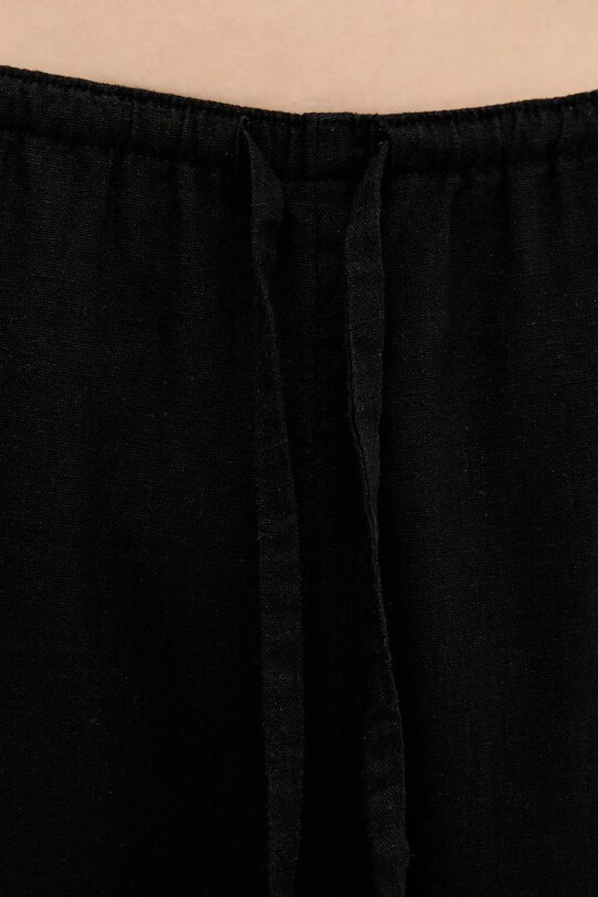 Hollister Co. spodnie lniane czarny KI356.5034.900