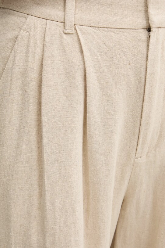 Hollister Co. pantaloni in lino beige KI356.5049.110