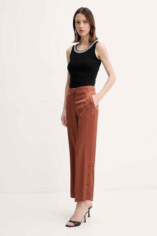 Marciano Guess pantaloni LINDA 5GGB00.7246A portocaliu SS25