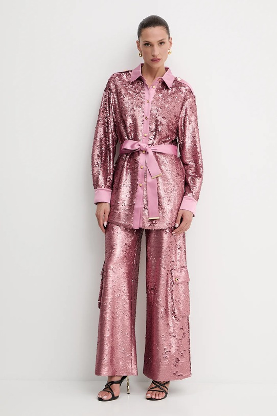 Marciano by Guess spodnie KAIA 5GGB09.6314A różowy SS25