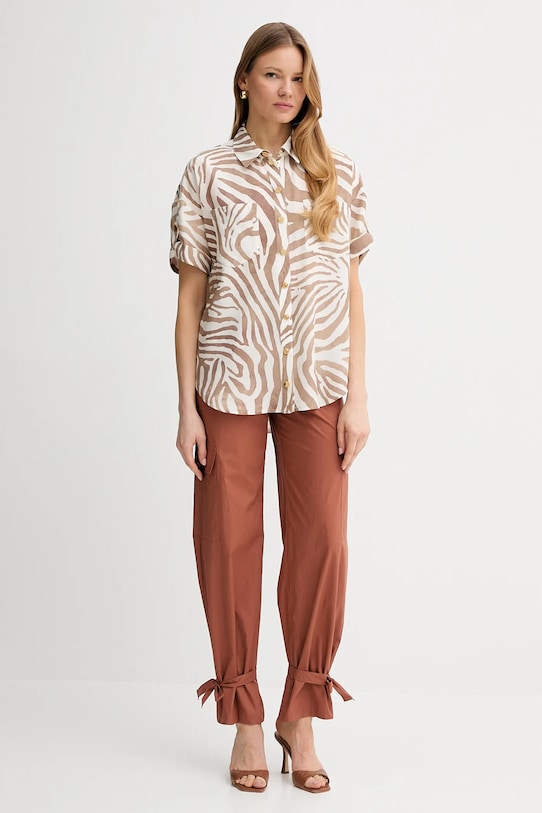 Bavlněné kalhoty Marciano Guess PAT 5GGB20.7315A oranžová SS25