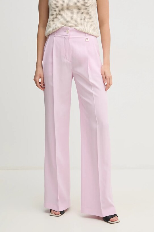 Joop! pantaloni din amestec de in drept roz 30046413