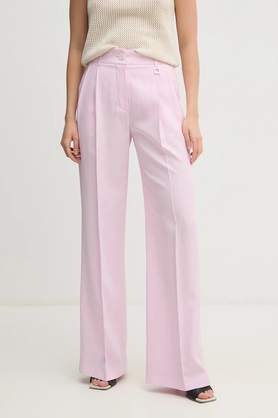 Joop! pantaloni din amestec de in drept roz 30046413