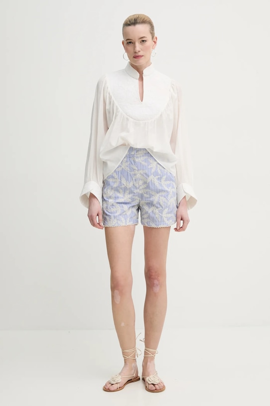 Bavlnené šortky MUNTHE FIDELMA 251142925136 modrá SS25