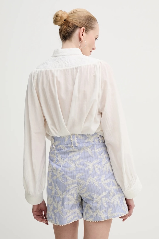 Oblečenie Bavlnené šortky MUNTHE FIDELMA 251142925136 modrá