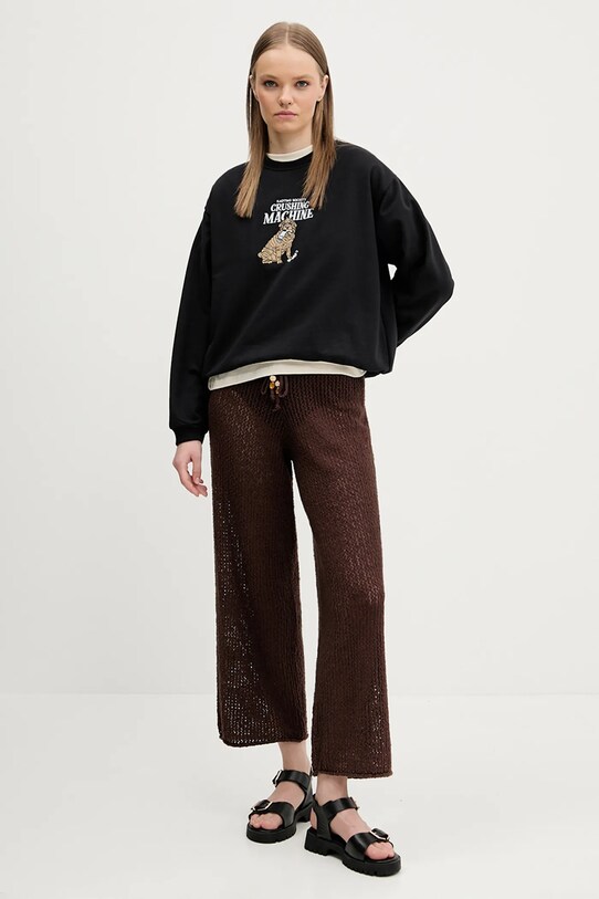 Abercrombie & Fitch pantaloni de bumbac KI111.5032.480 maro SS25