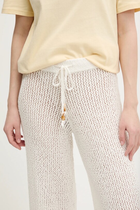 Βαμβακερό παντελόνι Abercrombie & Fitch μπεζ KI111.5033.178