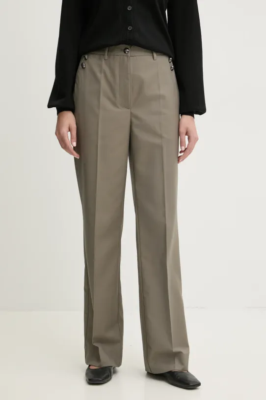 Bruuns Bazaar pantaloni alta grigio BBW4383