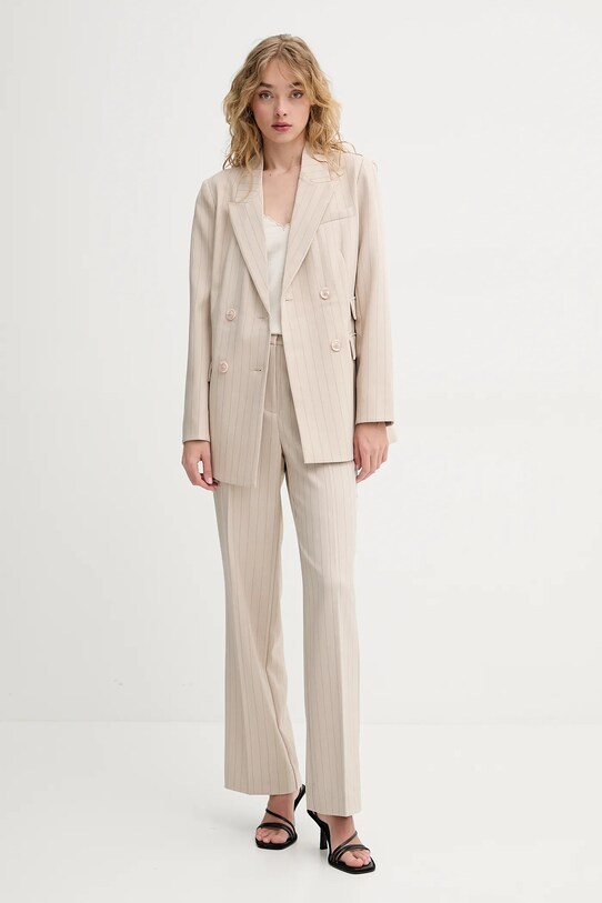Bruuns Bazaar pantaloni BBW4411 bej SS25