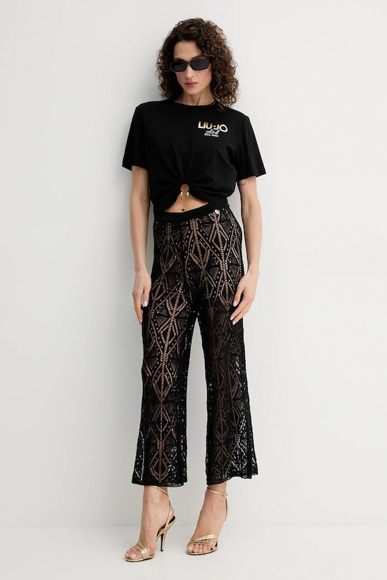 Liu Jo pantaloni WA5341.MS007 negru SS25