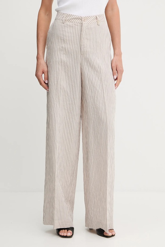 Kalhoty Liu Jo high béžová WA5399.T4305