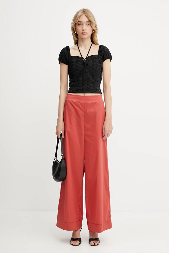 Kalhoty Liu Jo VA5065.TS330 červená SS25