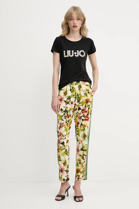 Liu Jo spodnie VA5170.T2961 zielony SS25