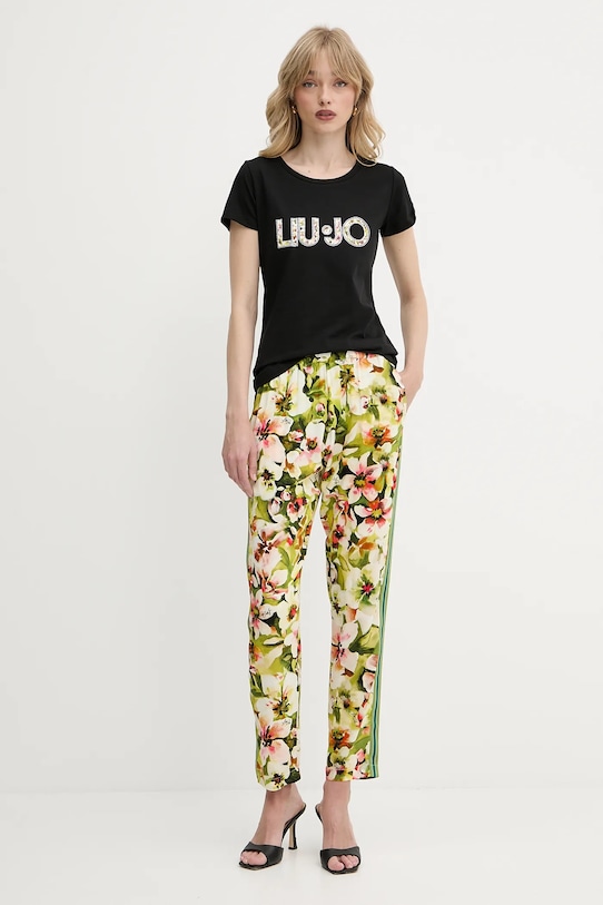 Liu Jo spodnie VA5170.T2961 zielony SS25